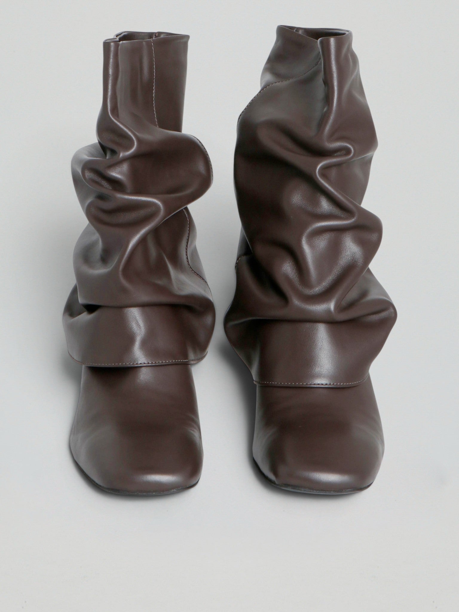 Ovyè Tronchetti con tacco pelle tronchetti moro tacco 10 cm
