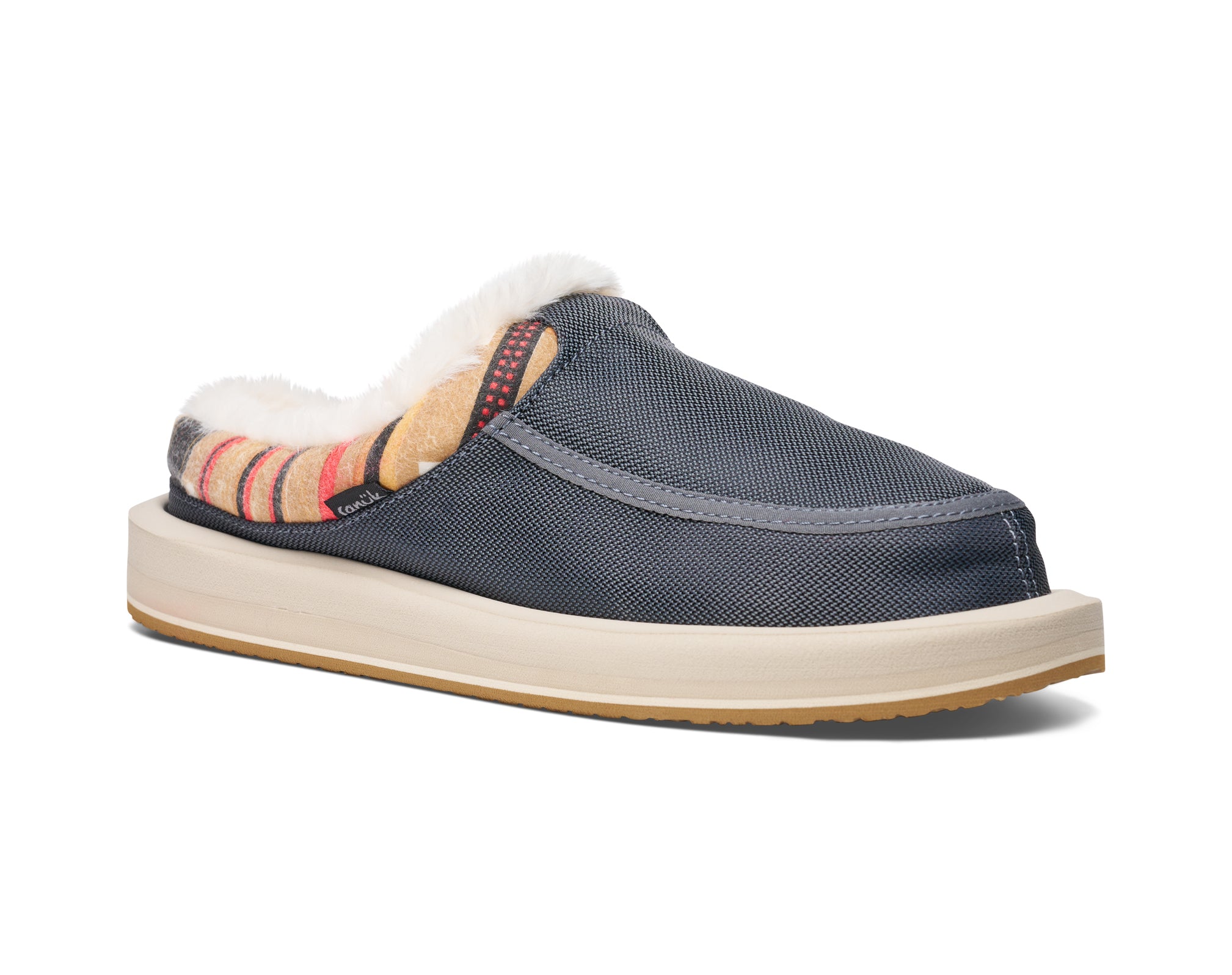Sanuk Donna Cozy pantofole donna Tan pelliccia sintetica