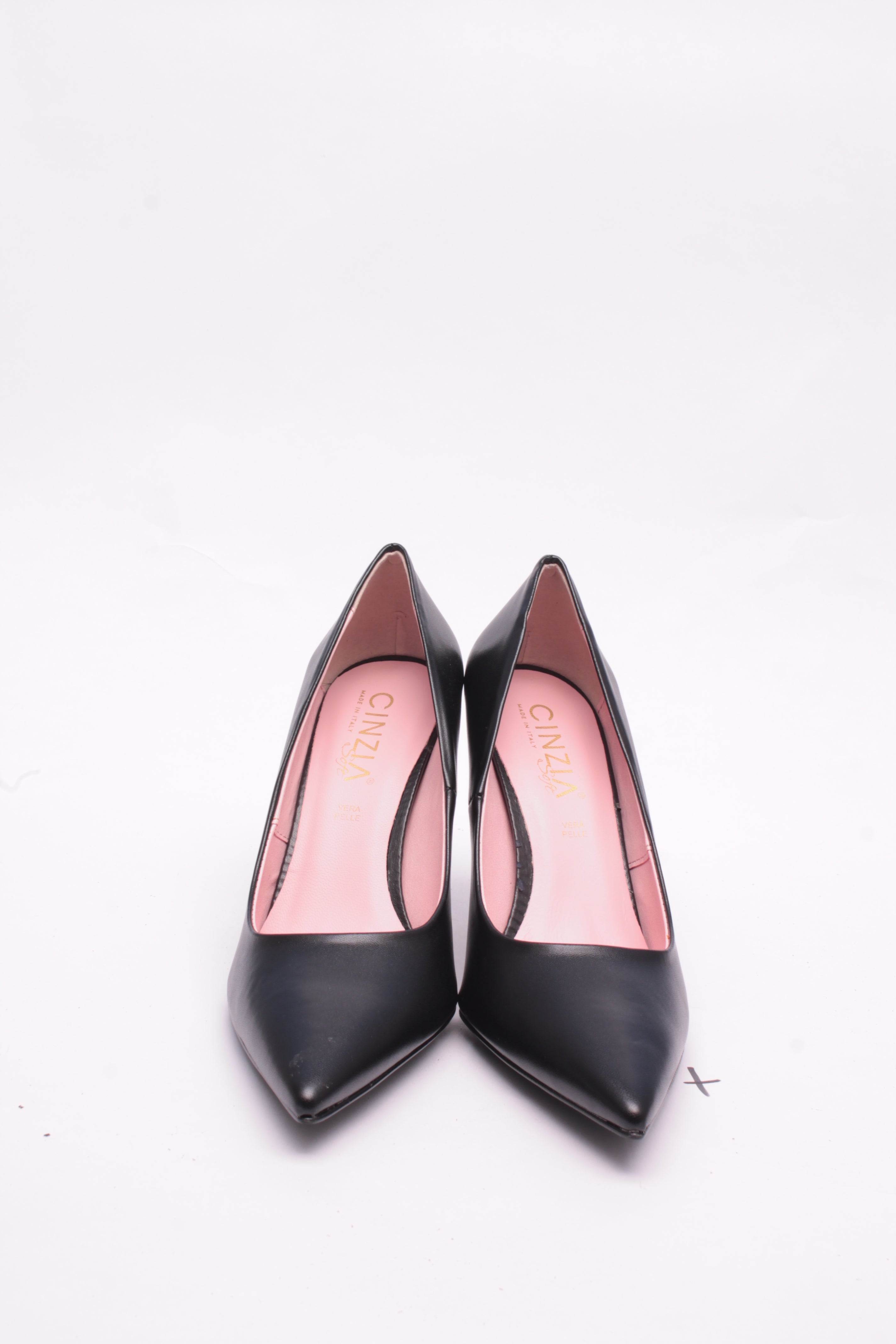 Cinzia Soft Decollete Donna Ecopelle Nero tacco 10