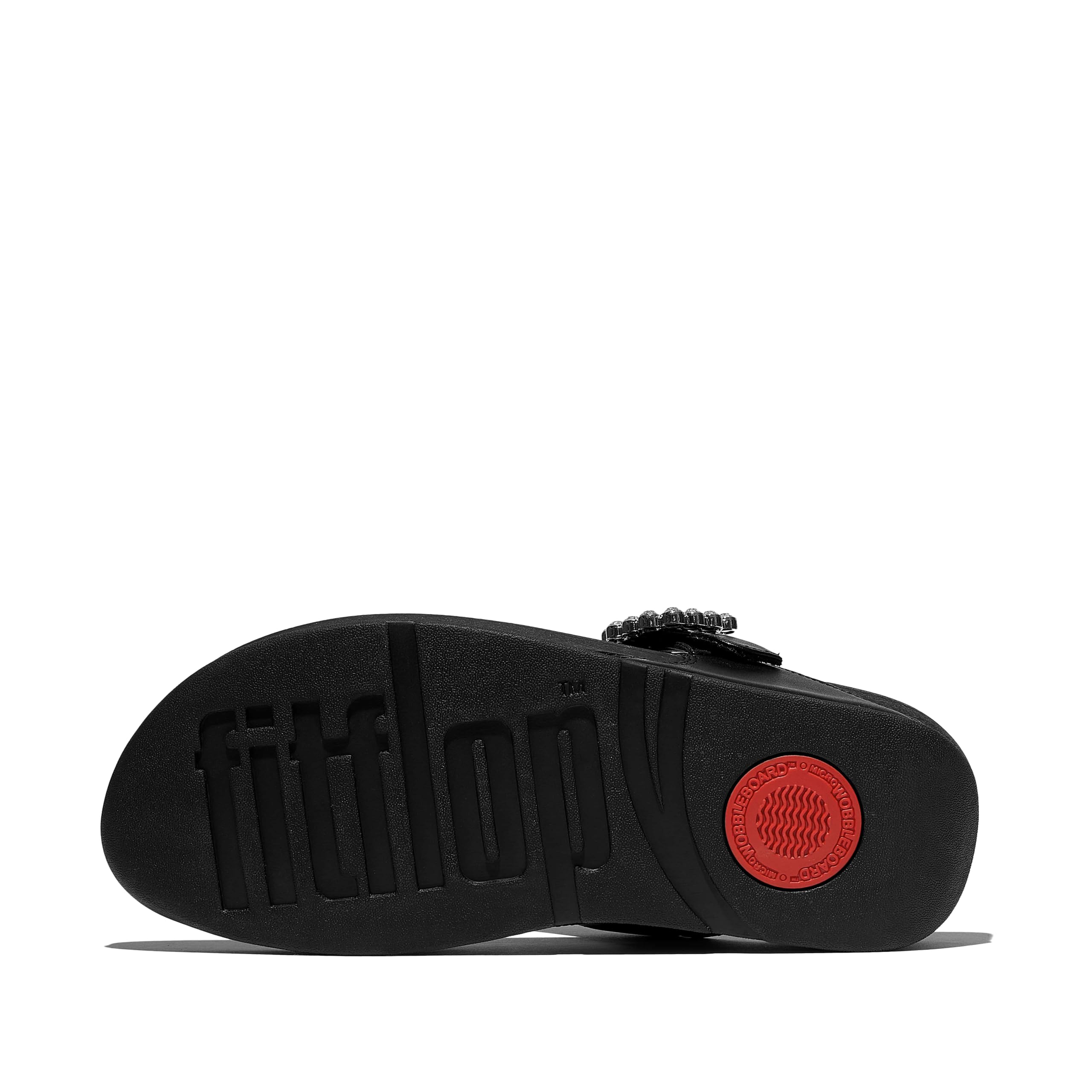 FitFlop Lulu Crystal Sandali Infradito Donna Nero Pelle