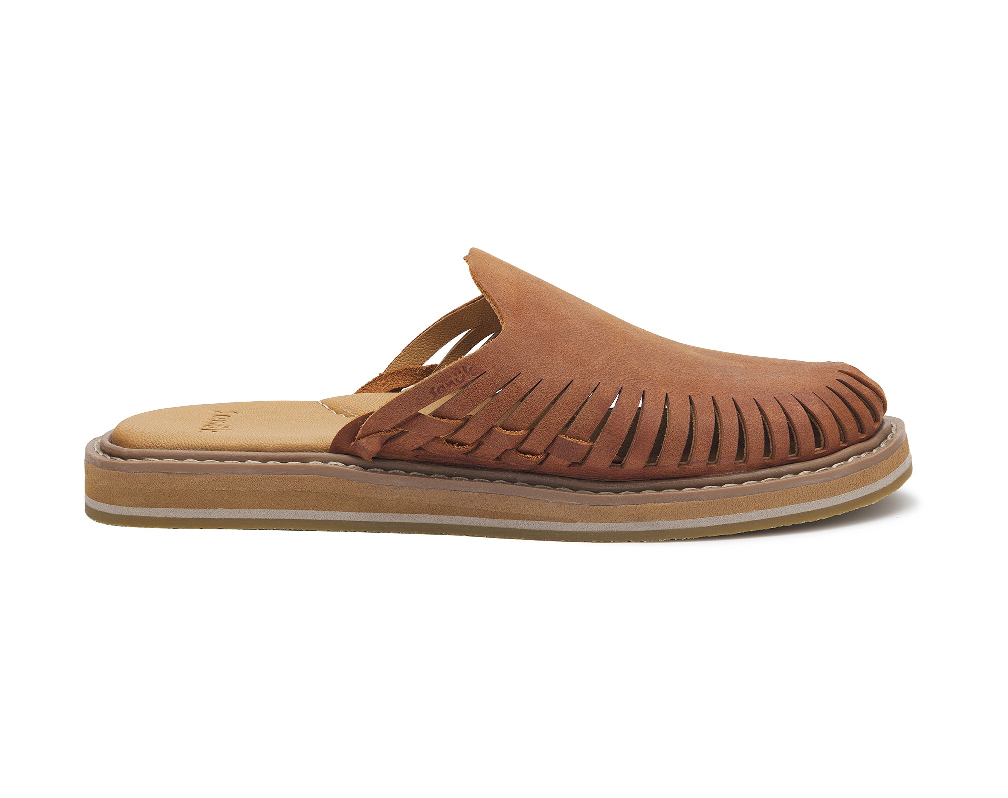 Sanuk You Got My Back Woven slip on donna tan pelle