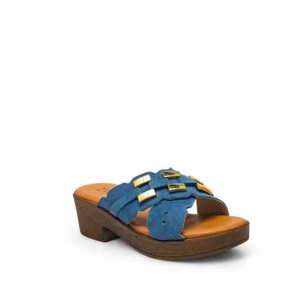 Cinzia Soft Sandali Sandalo Pelle Loden Tacco Basso