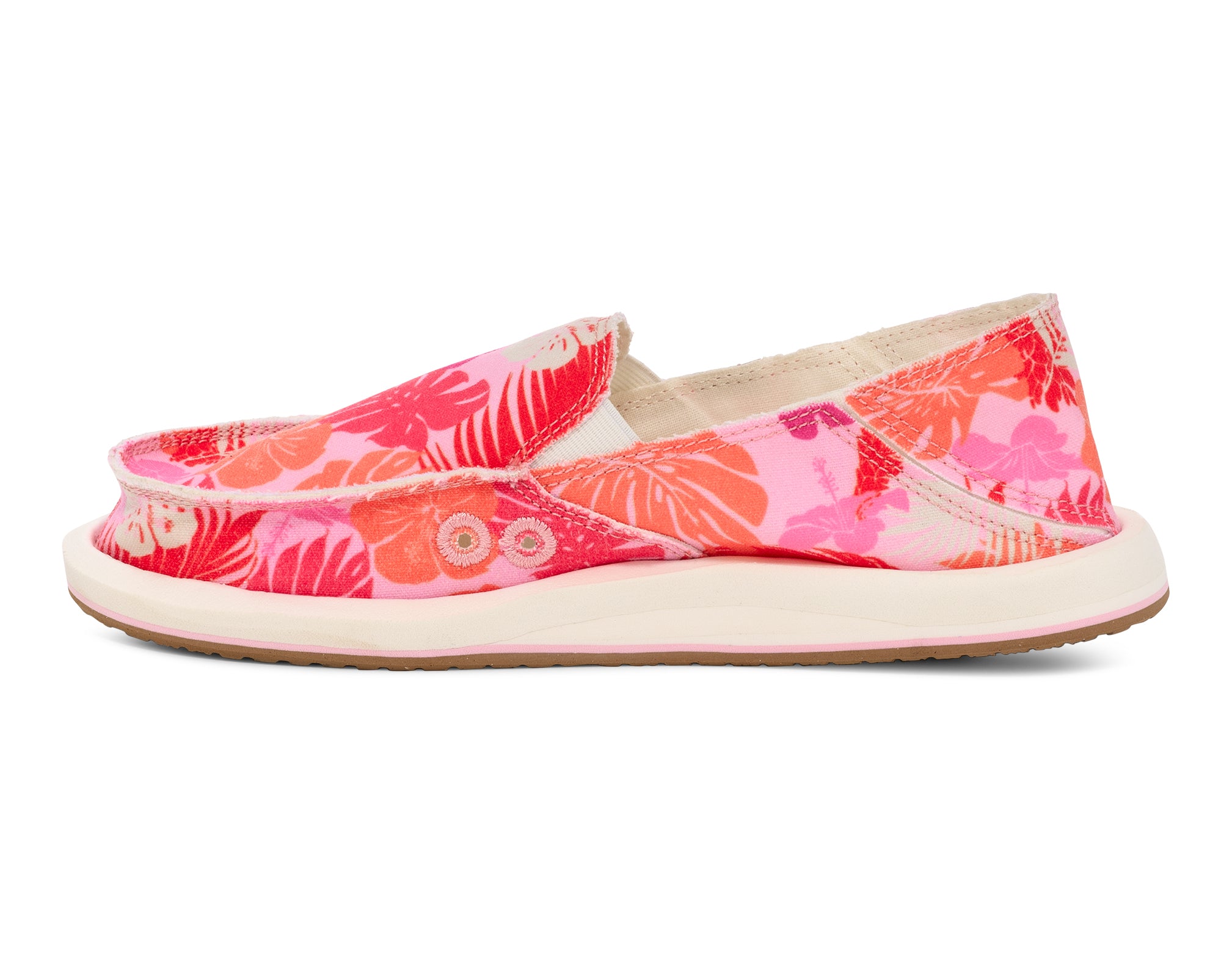 Sanuk Donna Tropics slip on donna Sugar Coral cotone