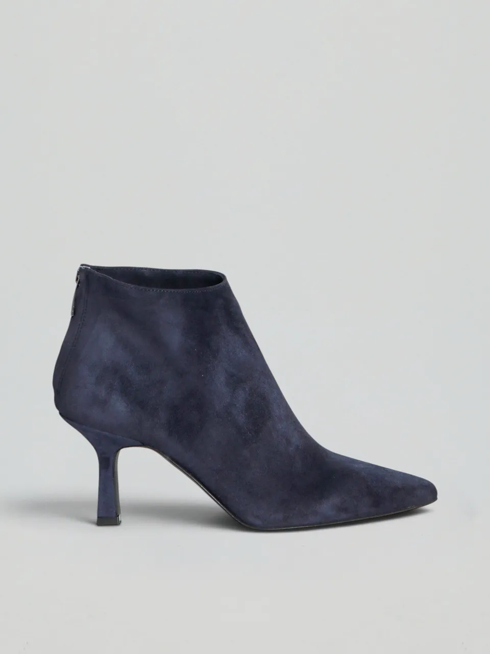 Ovyè Tronchetti in camoscio tronchetti blu tacco 7 cm cerniera