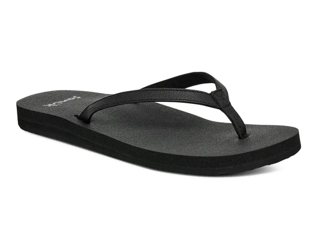 Sanuk Yoga Joy II infradito donna Nero memory foam