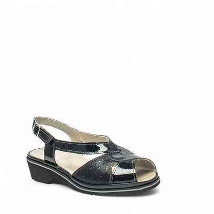 Cinzia Soft Sandali S Sandalo Zeppa Pelle Nero 40/60