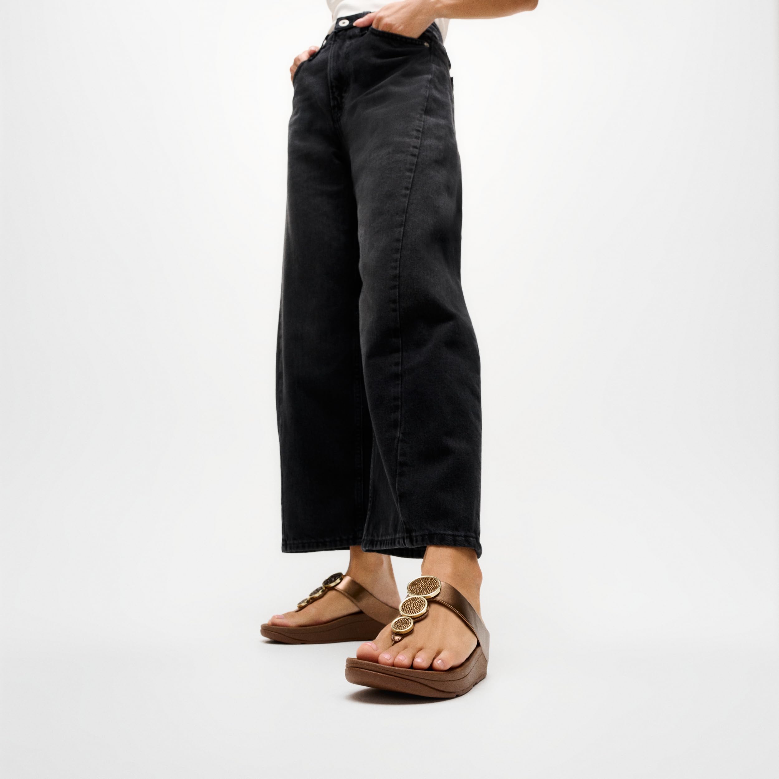 FitFlop Halo Bead infradito donna metallizzato