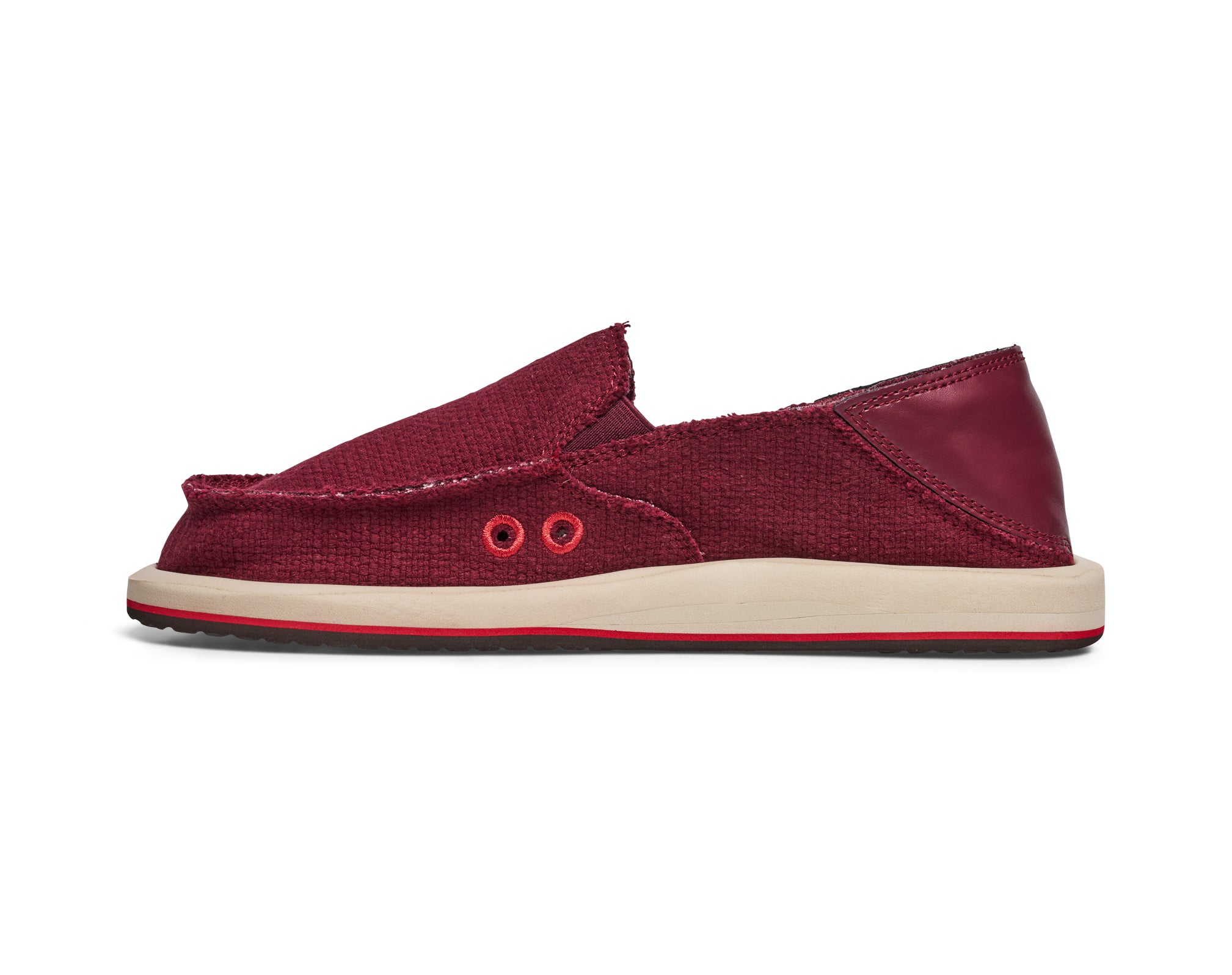 Sanuk Donna Novelty slip on donna Windsor Wine jacquard