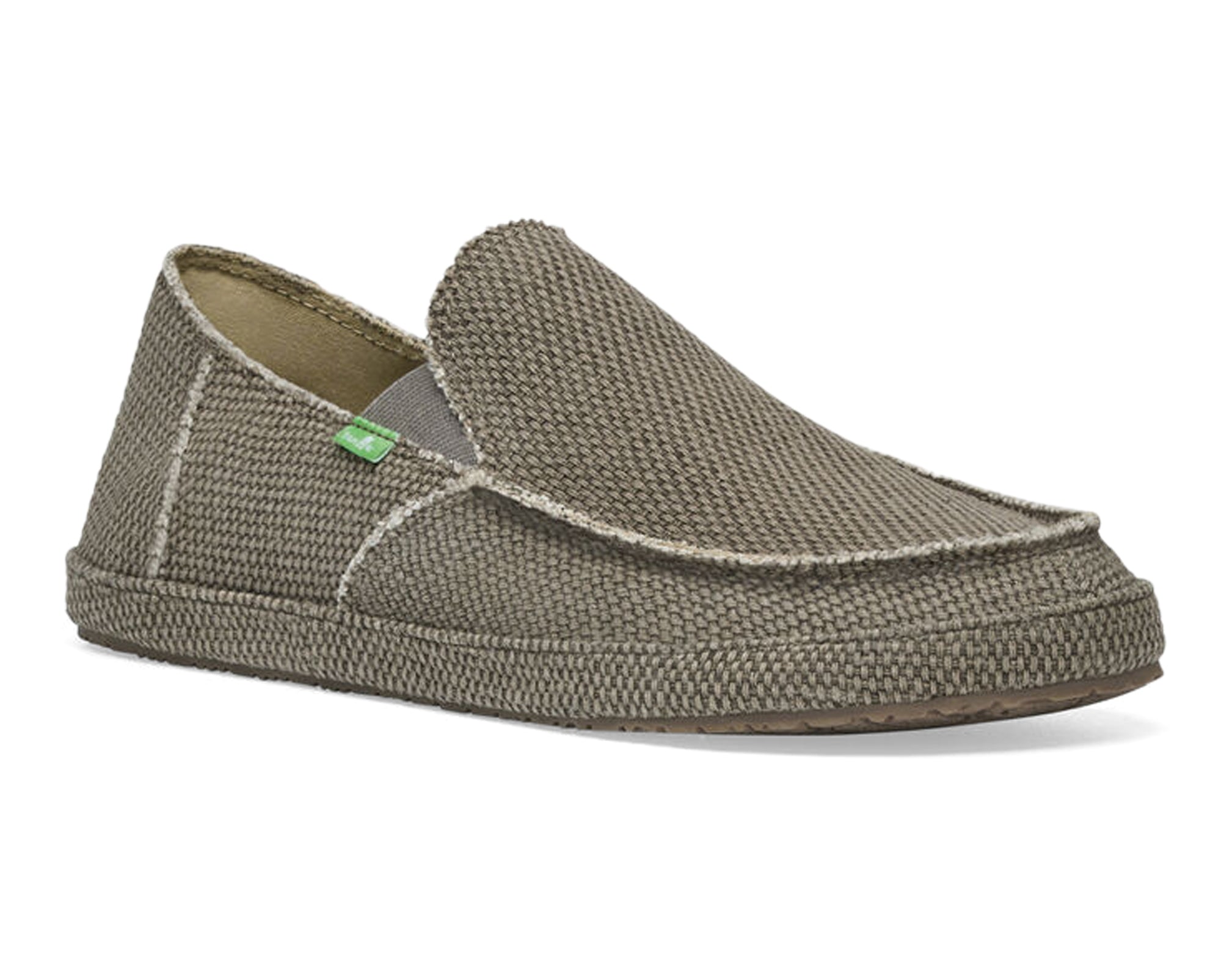 Sanuk Rounder Slip-On Uomo Tela Marrone Vegan