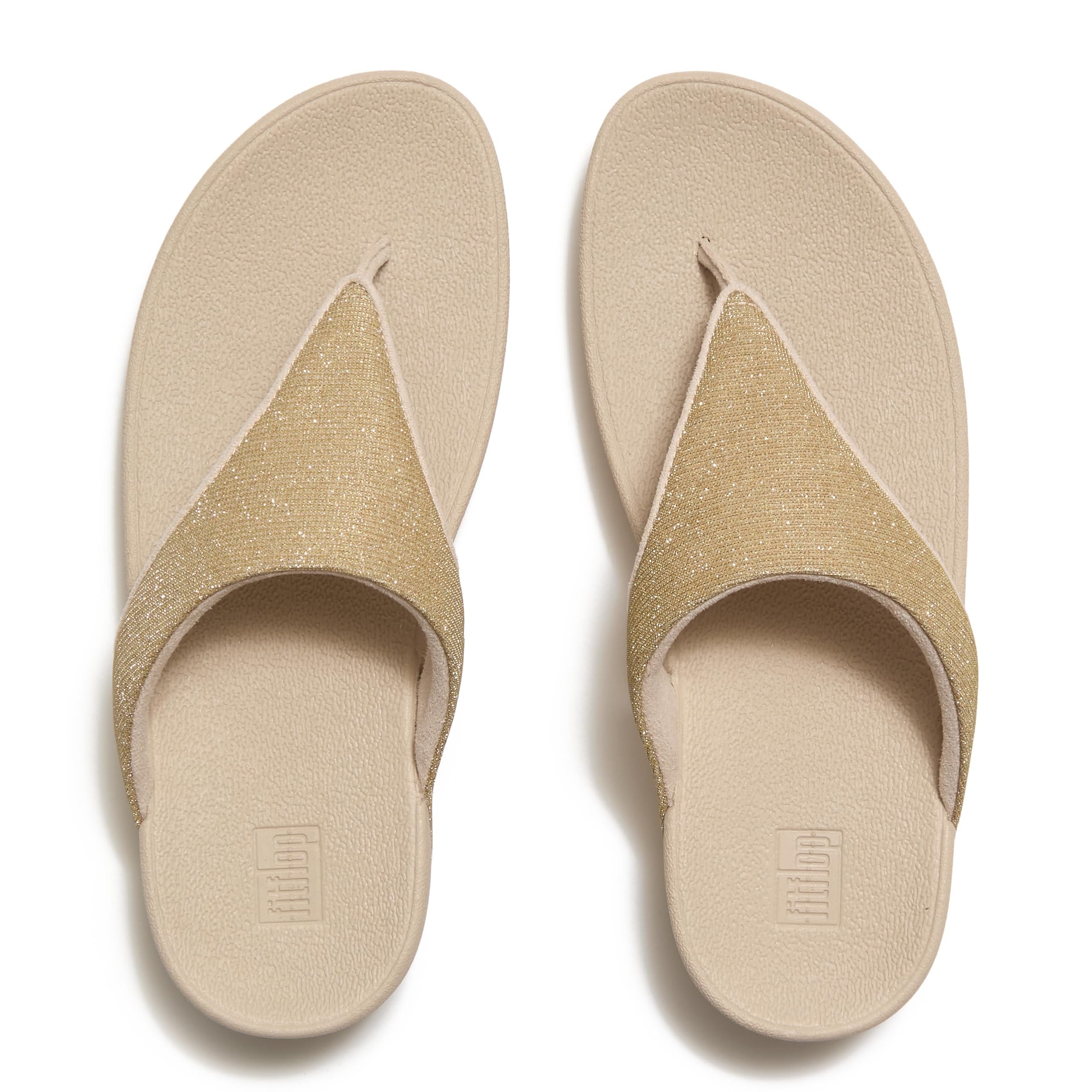 FitFlop Flowrise Glitz Toe-Post sandali donna nero