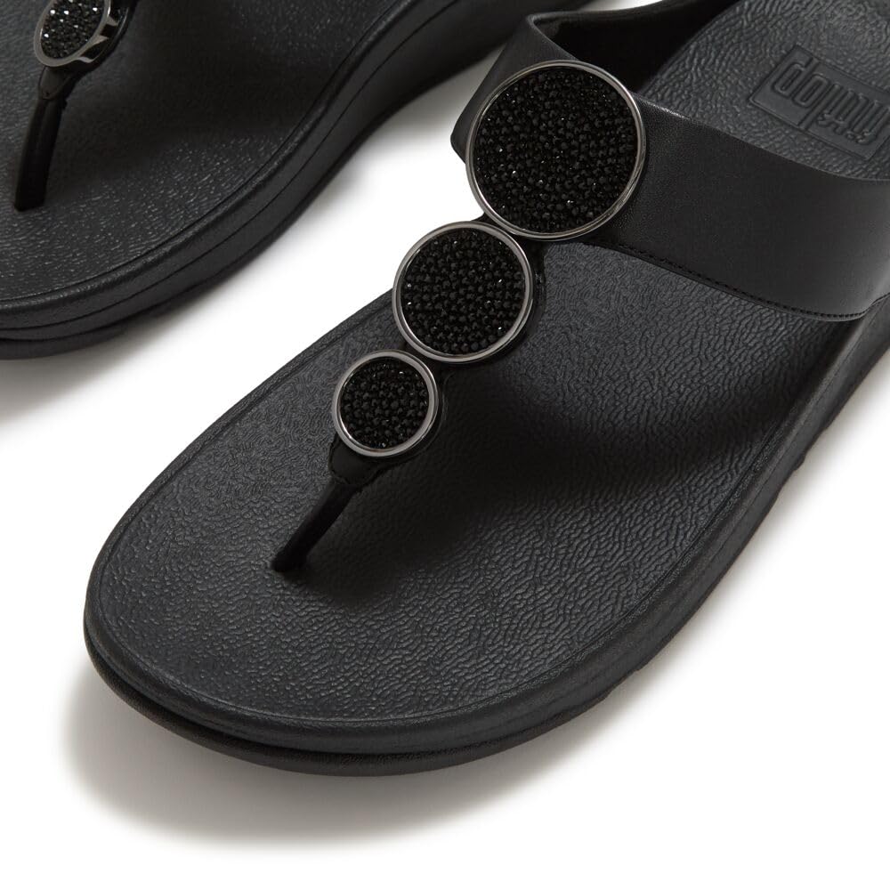 FitFlop Halo Bead-Circle sandali donna infradito 39 metallizzati