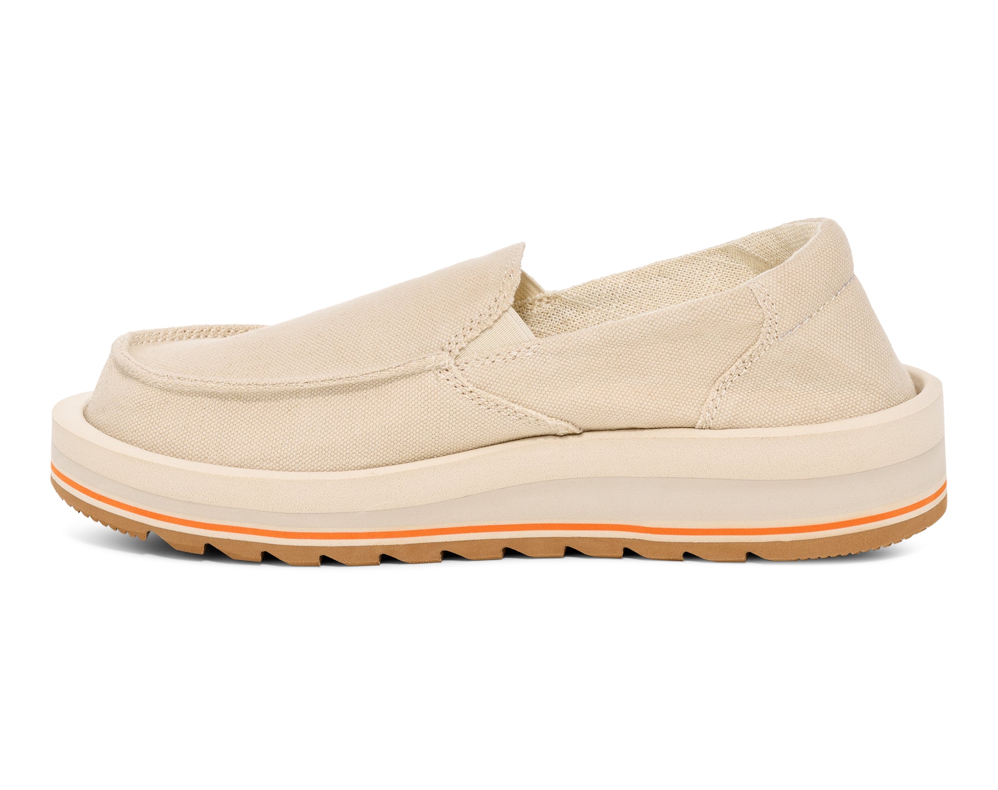 Sanuk Donna Mesa Scarpe Slip On Brown Rice cotone
