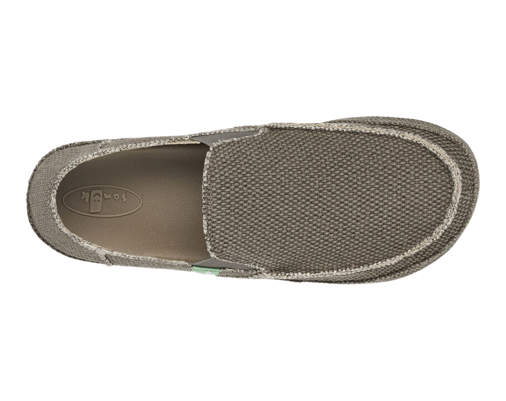 Sanuk Rounder Slip-On Uomo Tela Marrone Vegan