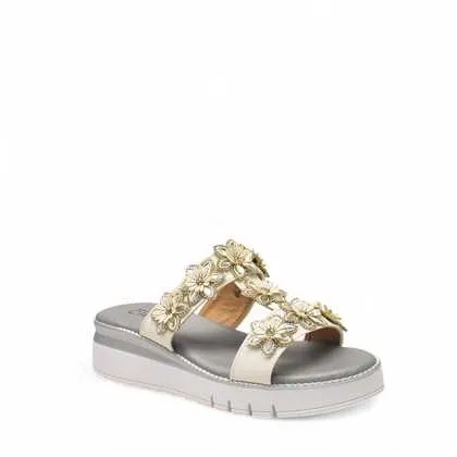 Cinzia Soft Sandali Donna Sintetico Beige Fondo Gomma