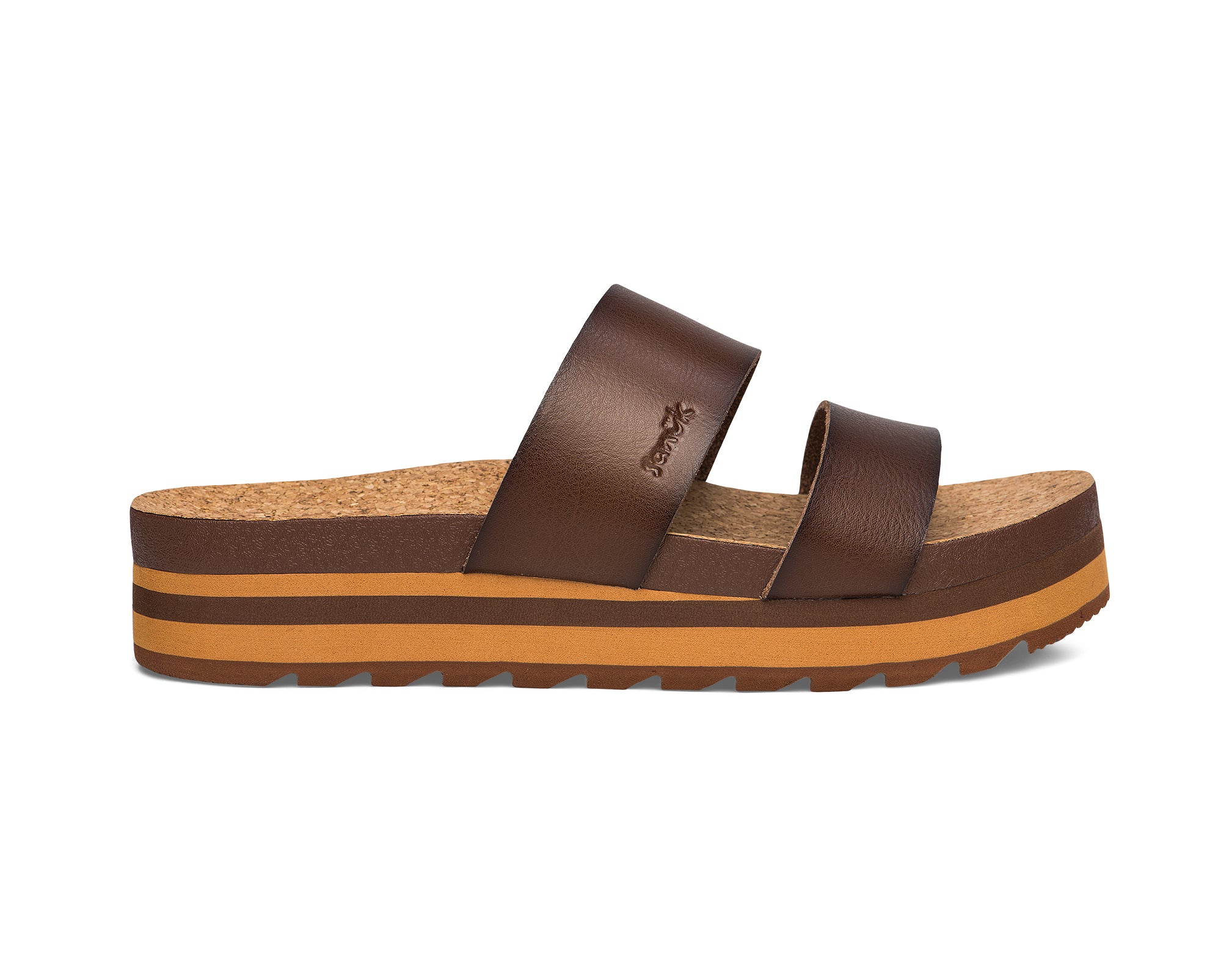 Sanuk Alt-Itude Sandali Platform Ojai Rawhide sughero