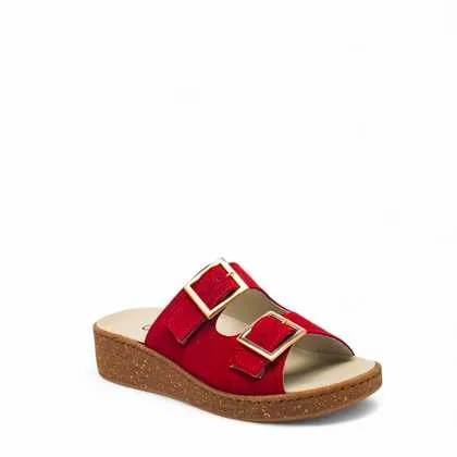 Cinzia Soft Pantofole Pianella Pelle Jeans Plantare Estraibile