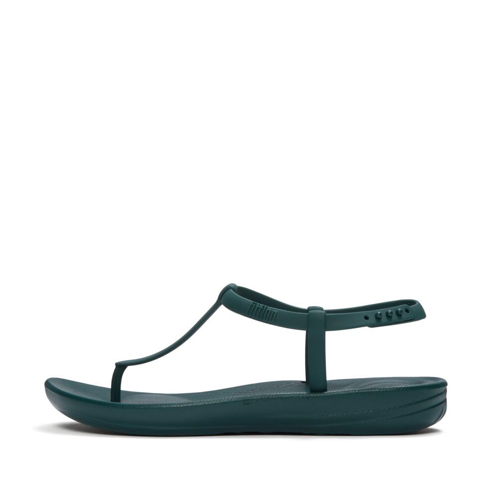 FitFlop iQushion Splash Sandali Donna 39 EU Verde Glint