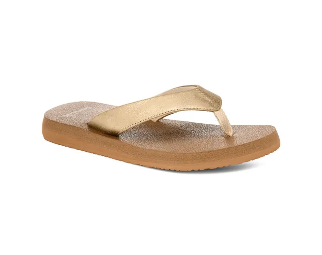 Sanuk Yoga Mat II Metallic sandali donna champagne suola yoga