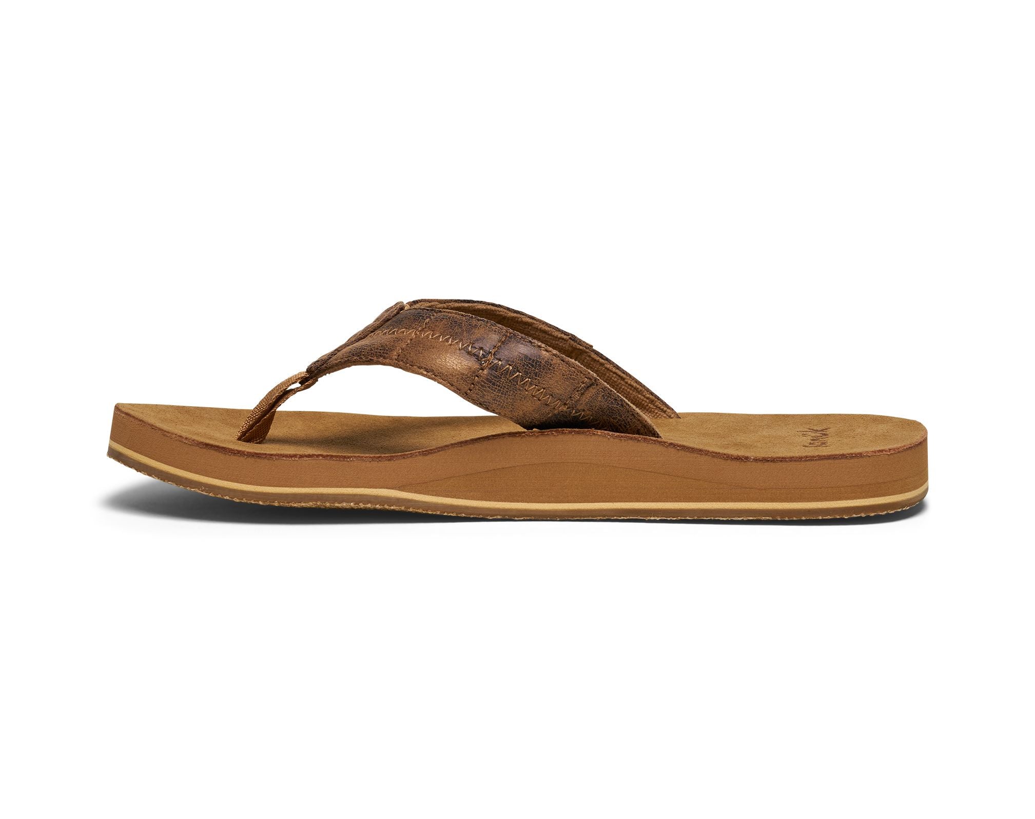 Sanuk Hideout sandali uomo Tobacco Brown pelle sintetica