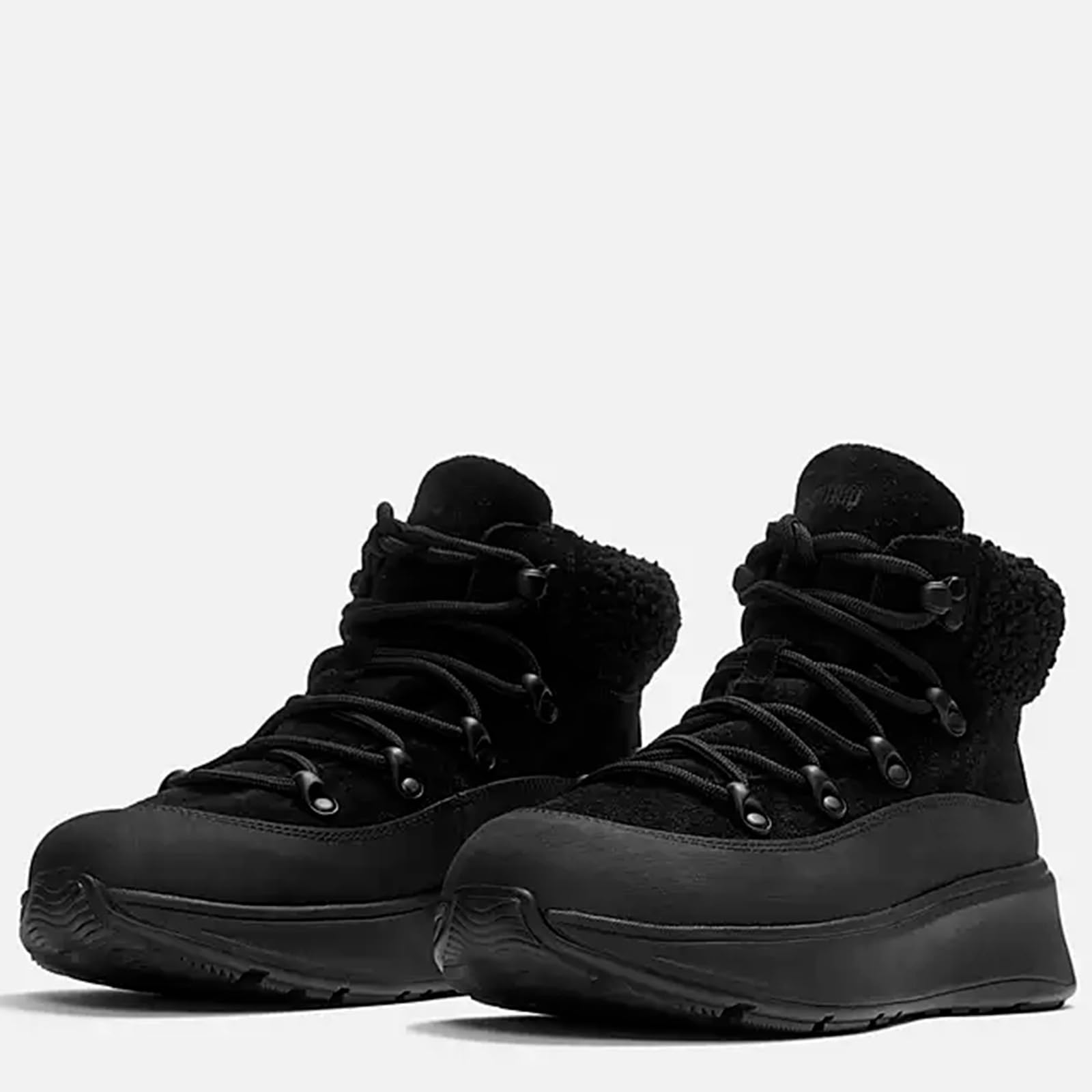 FitFlop Wonderwelly F-Mode Stivaletti Donna Camoscio Nero