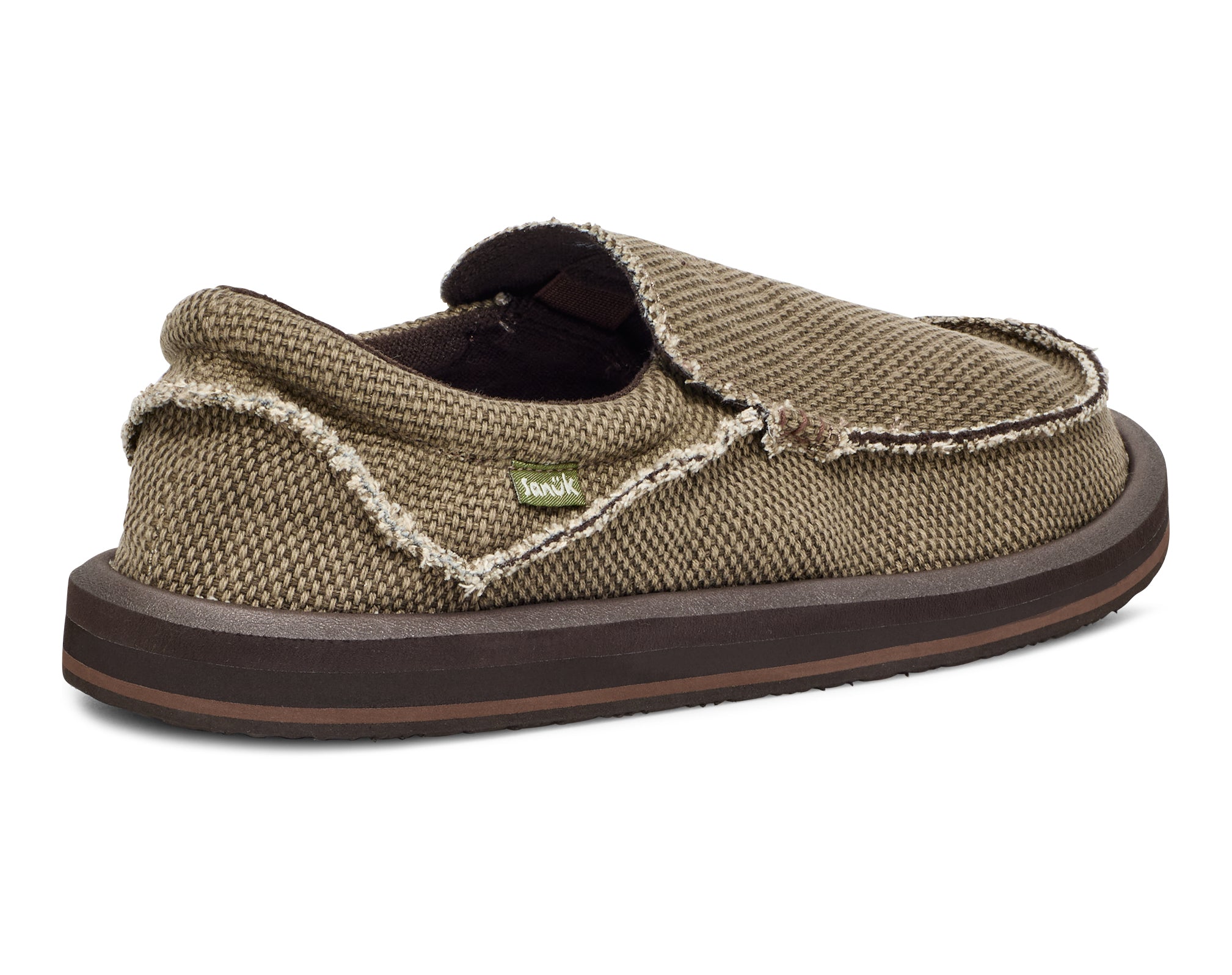 Sanuk Chiba Slip-On Uomo Marrone in Tela di Cotone