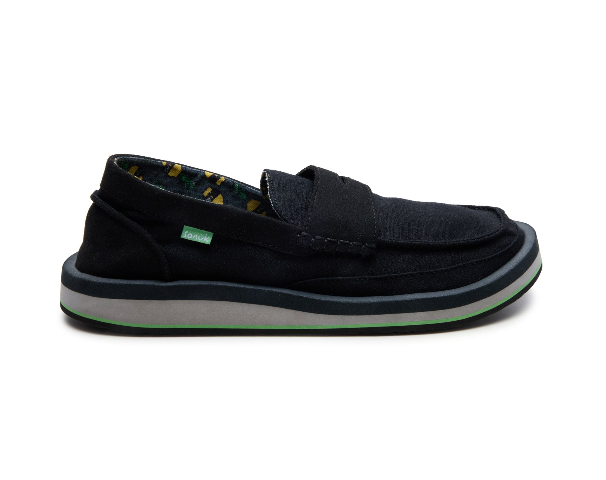 Sanuk Donny Loafer mocassini uomo neri vegani comodi