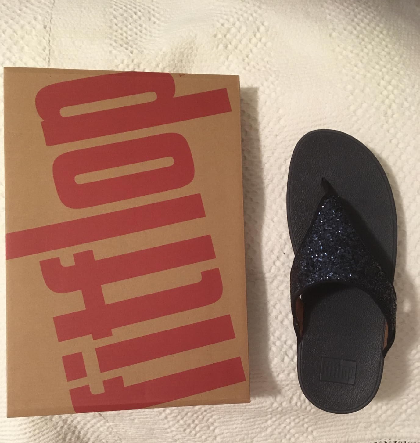 FitFlop Lulu Glitz infradito donna Beige Latte comode
