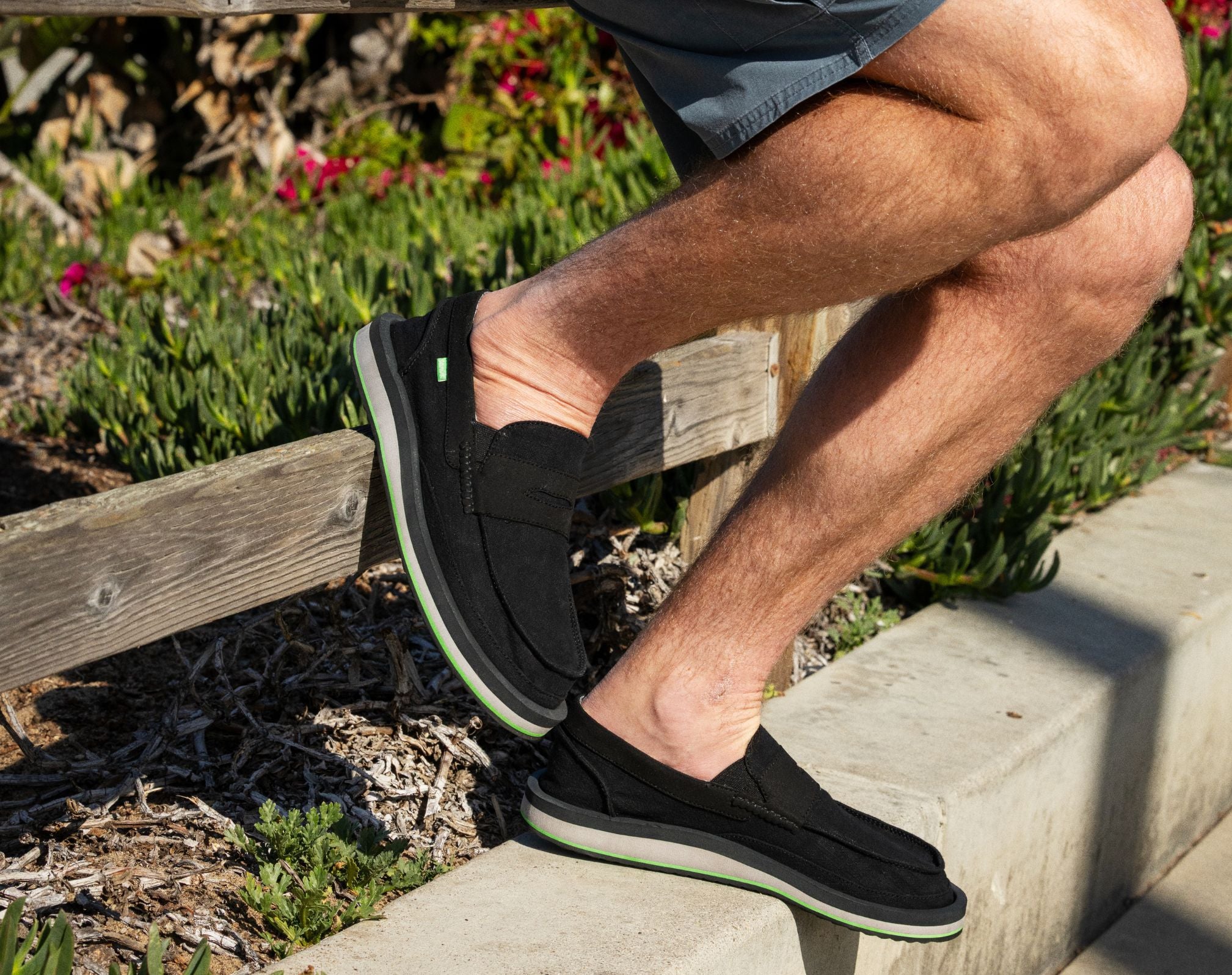 Sanuk Donny Loafer mocassini uomo neri vegani comodi