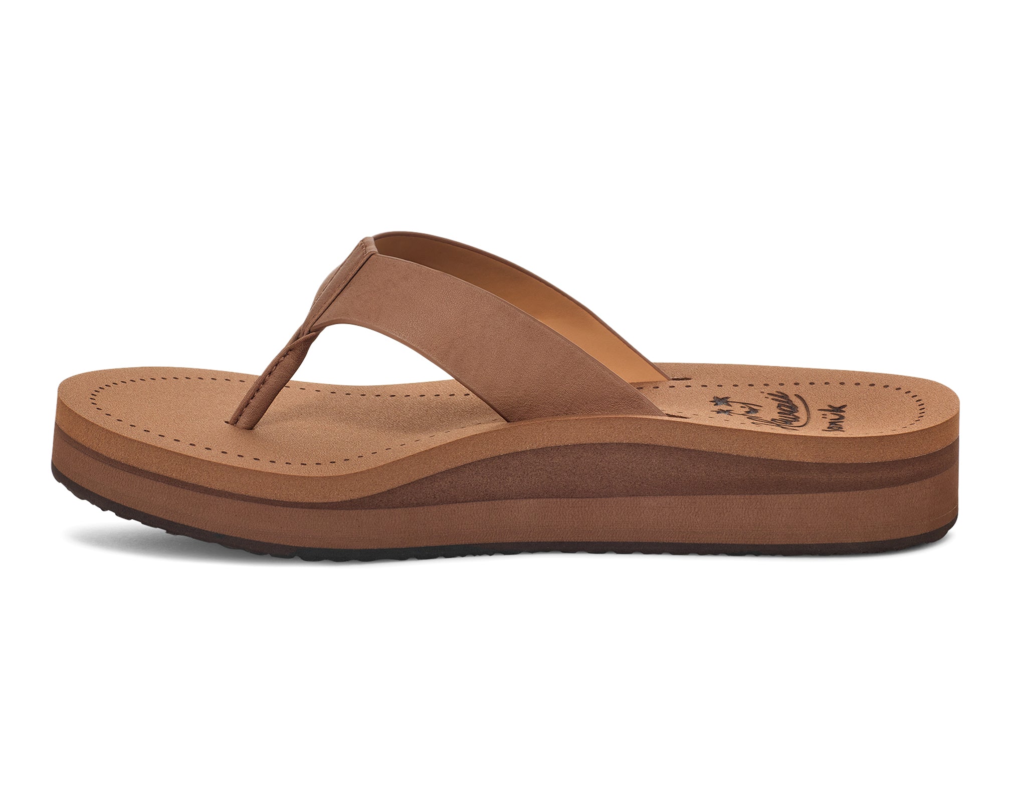 Sanuk Highland Hawaii Sandali Donna Platform Marroni